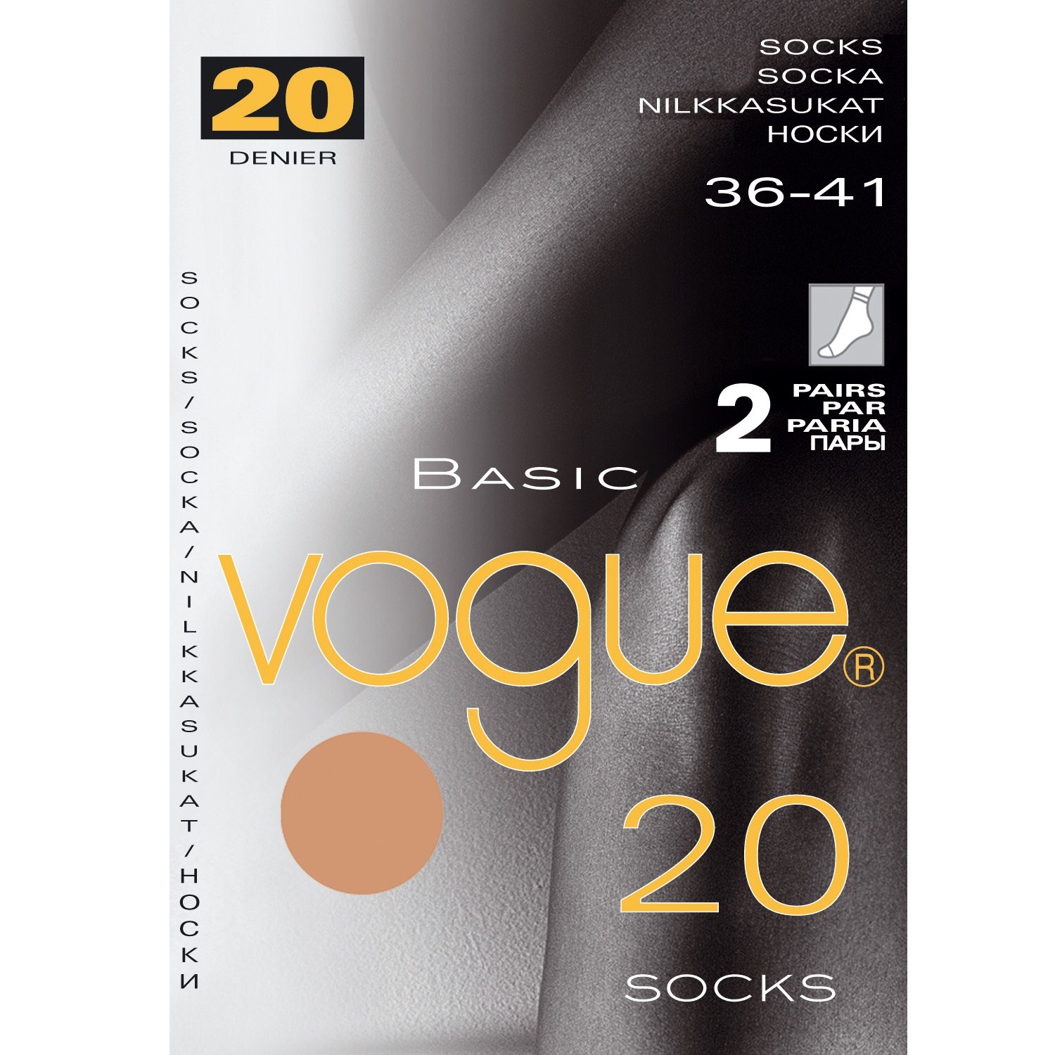 Vogue 2707 Basic Sock 20 den