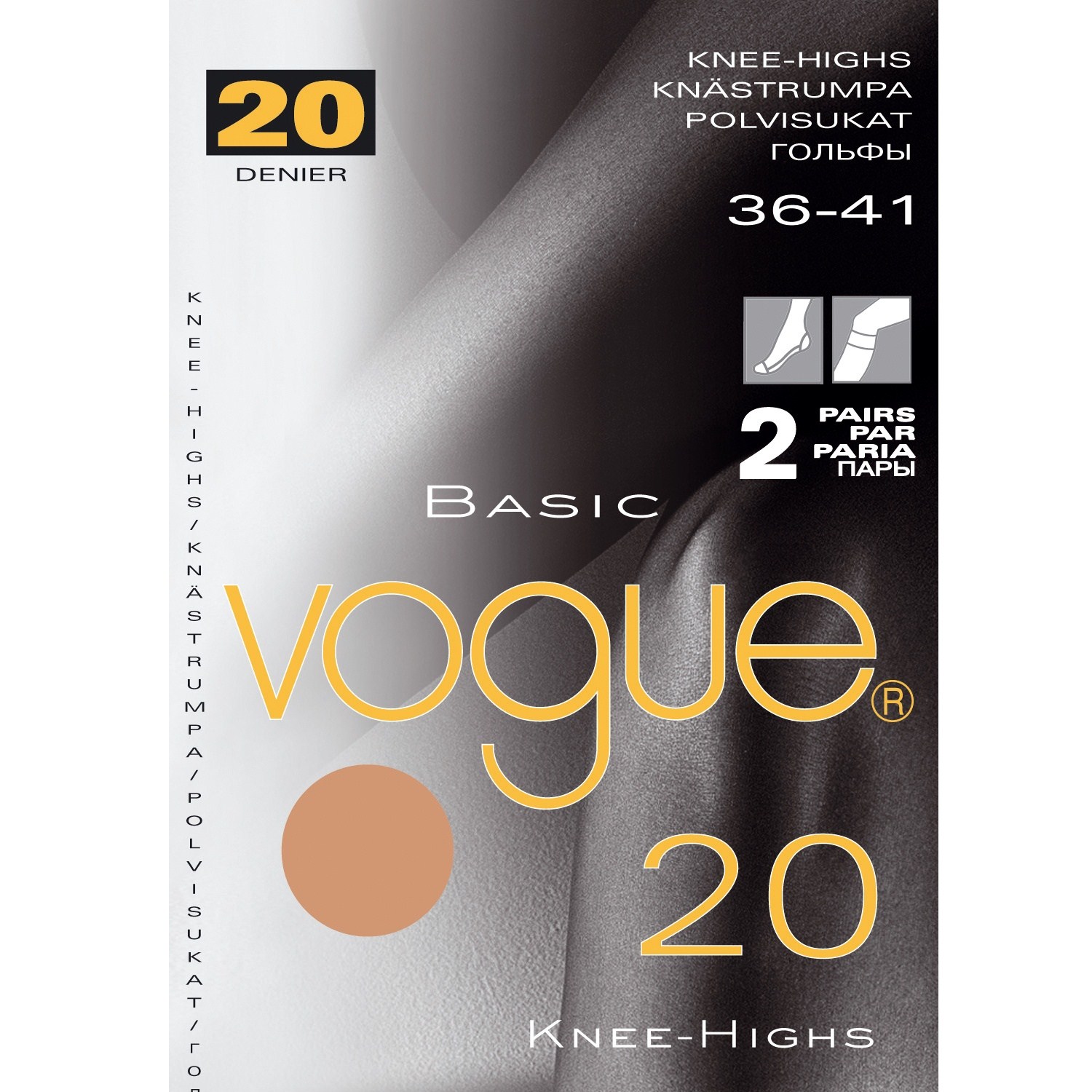 Vogue 3747 Basic Knee 20 den