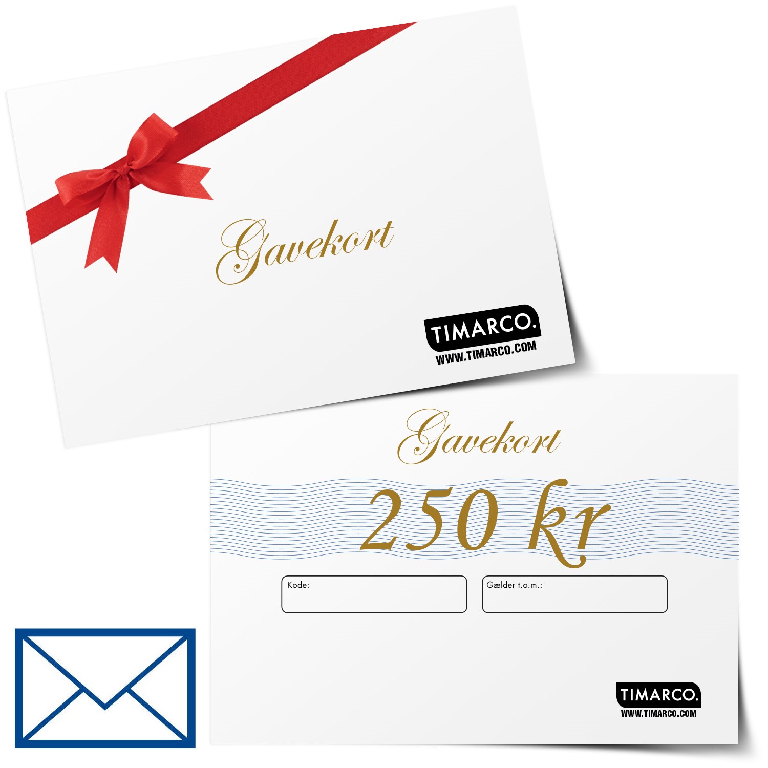 Gavekort 250 kronor Papir