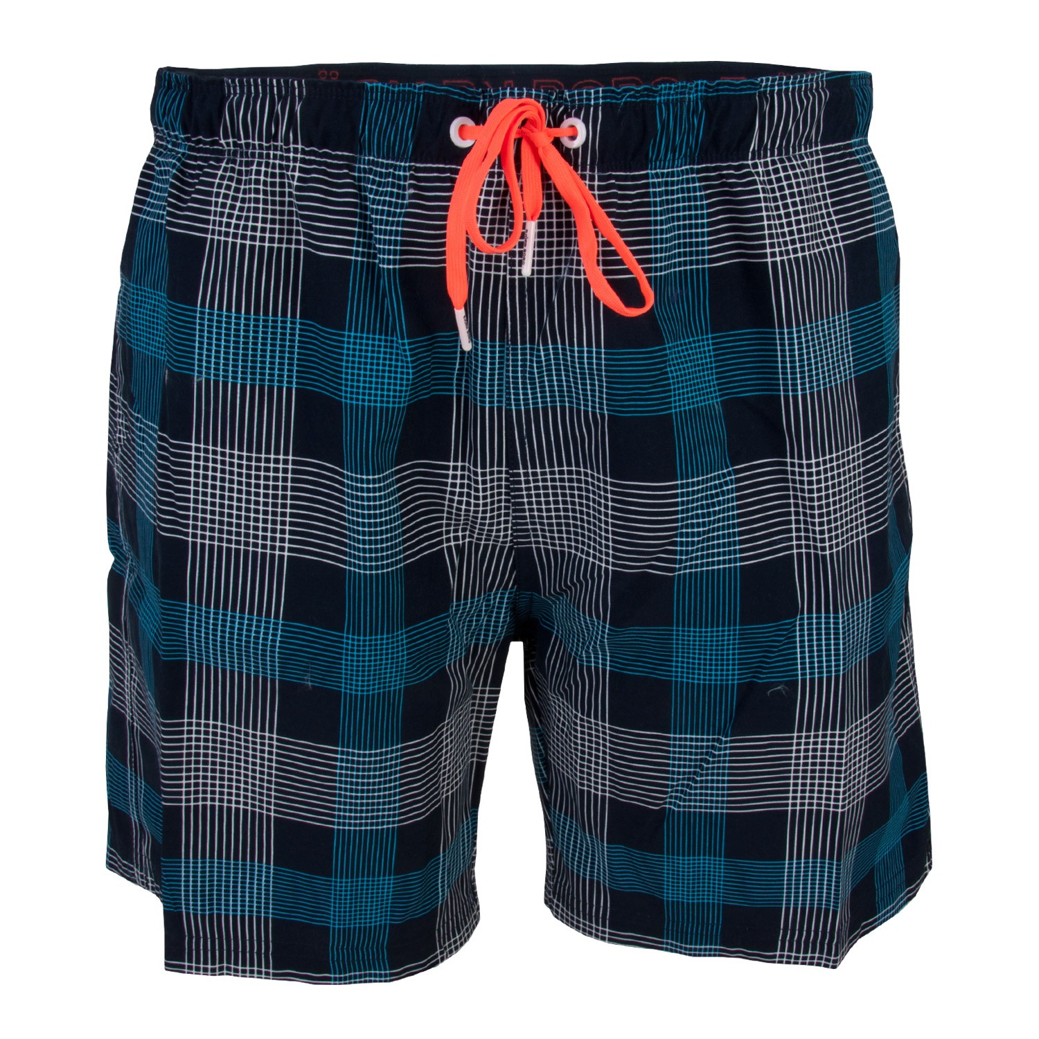 Björn Borg Swim Shorts Pencil Check Black Iris