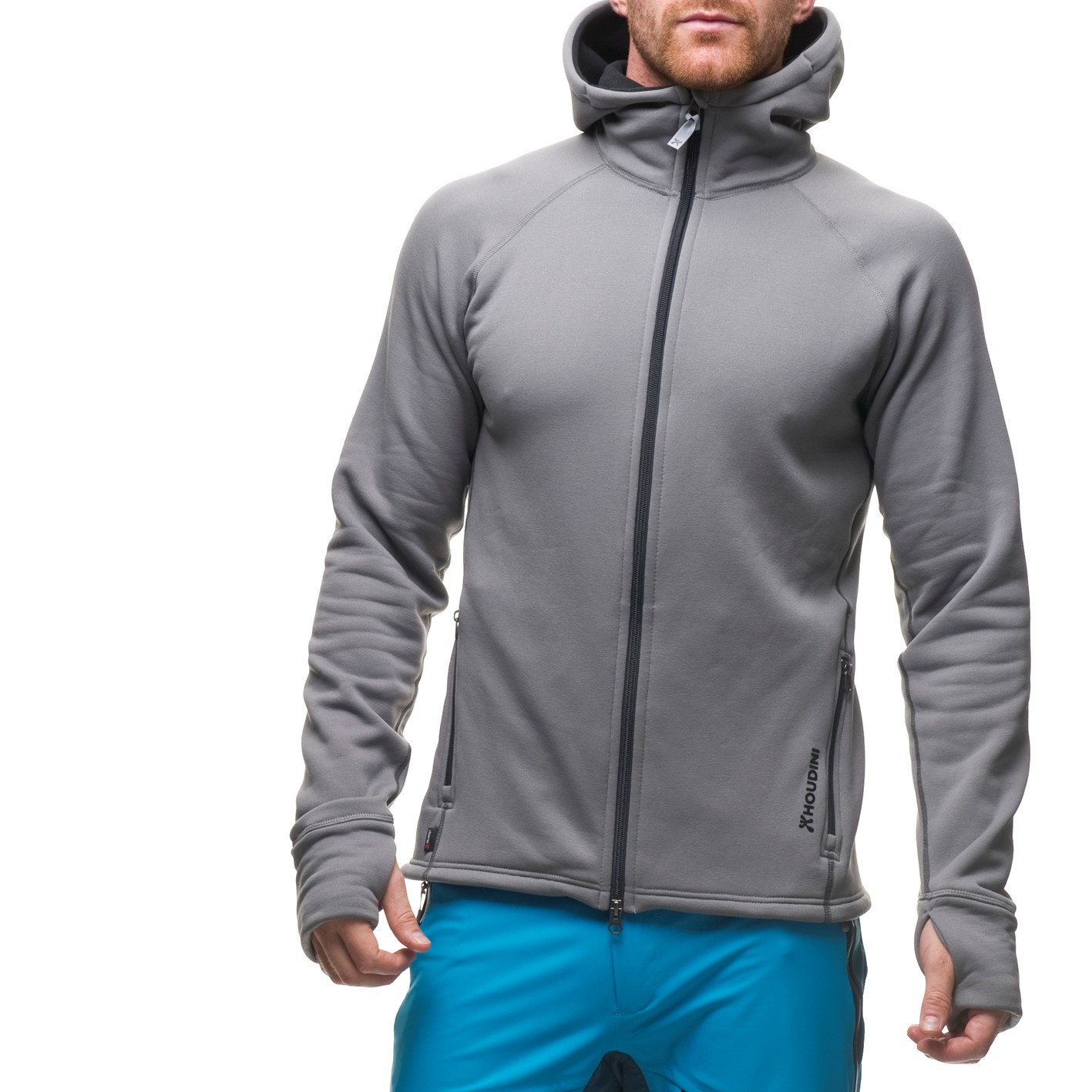 Houdini Mens Power Houdi Stay Grey