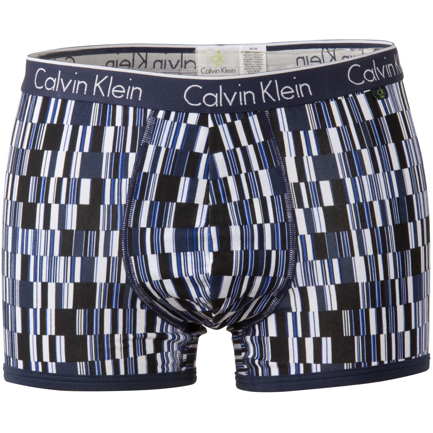 Calvin Klein CK One Cotton Trunk Data Blocks Print