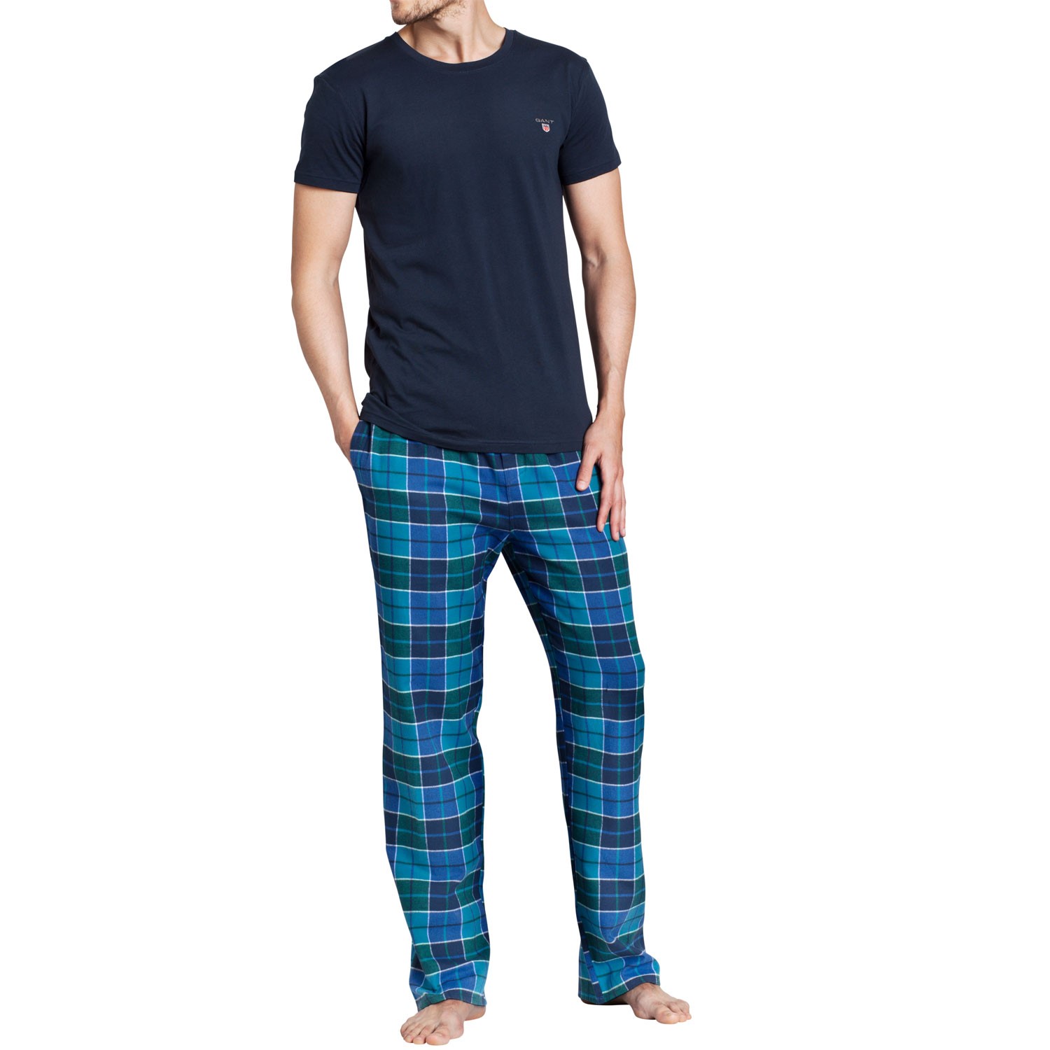 Gant Pyjama Set Flanell/T-shirt