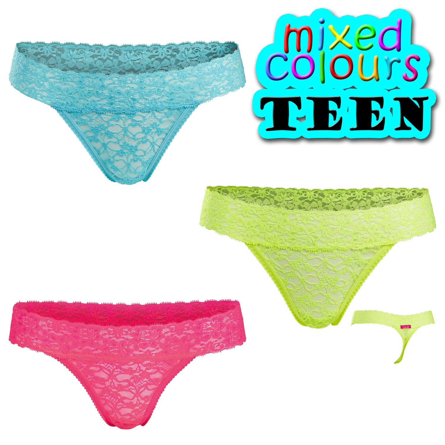Björn Borg Love All Lace String Teen Mix