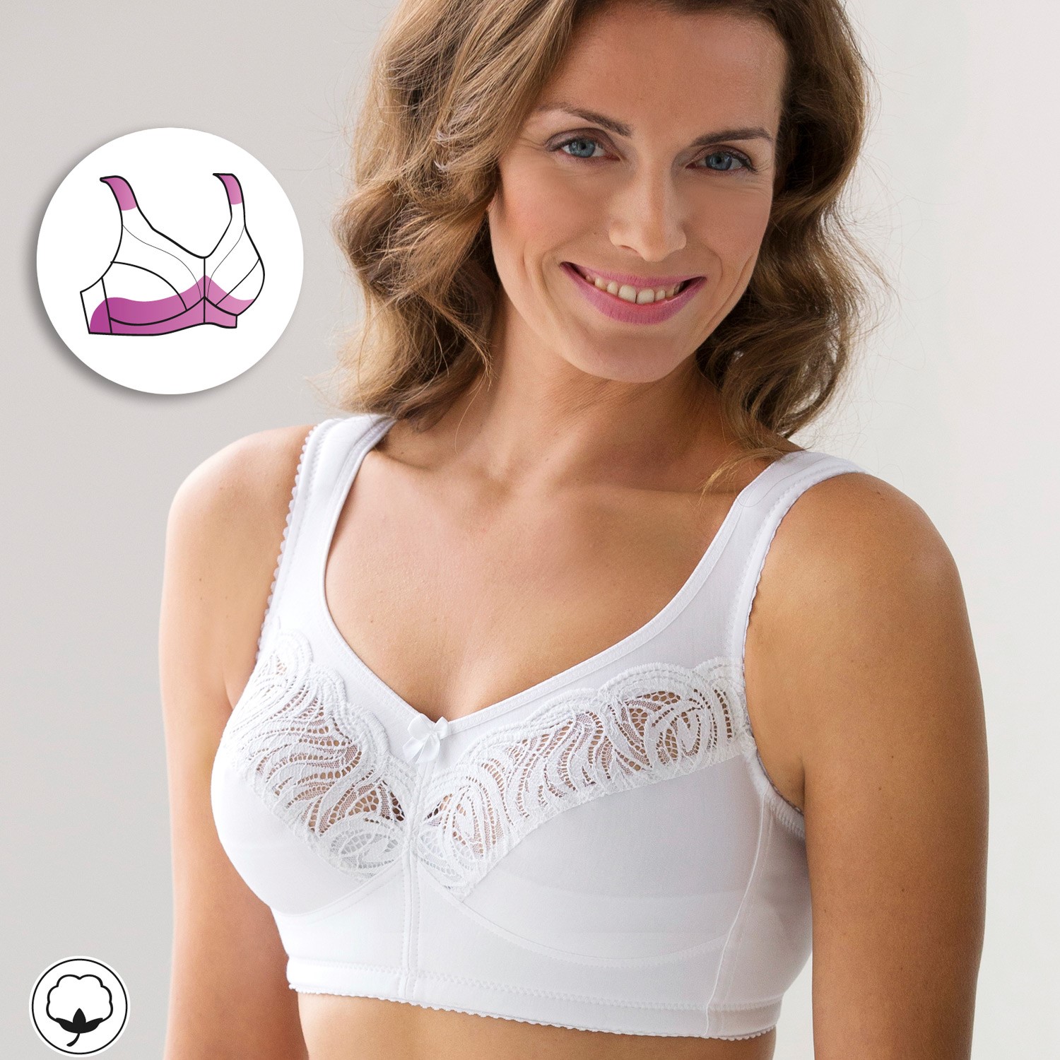 Miss Mary Soft Cup Bra with Cotton C-D