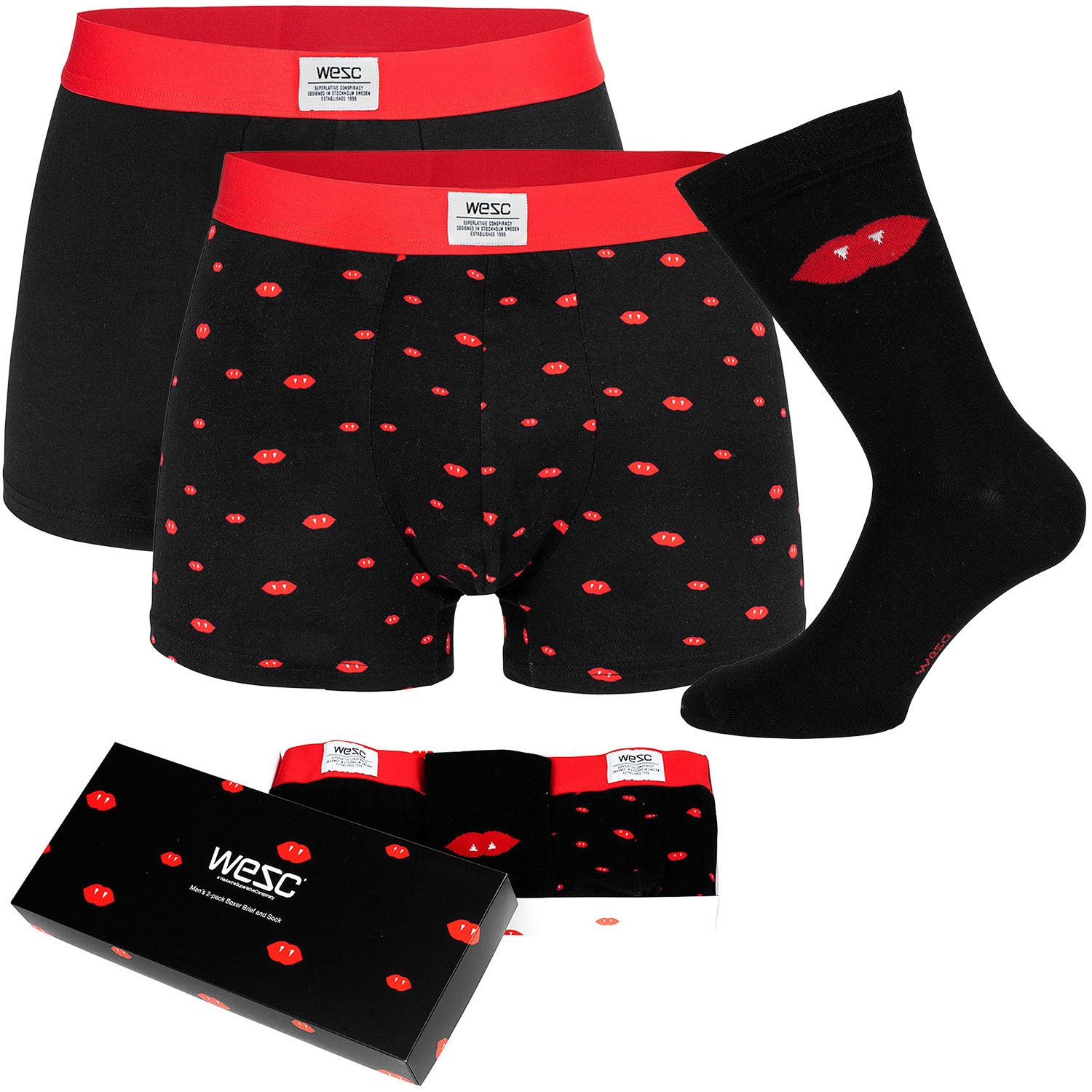 WESC Fang Boxer Briefs and Sock Box