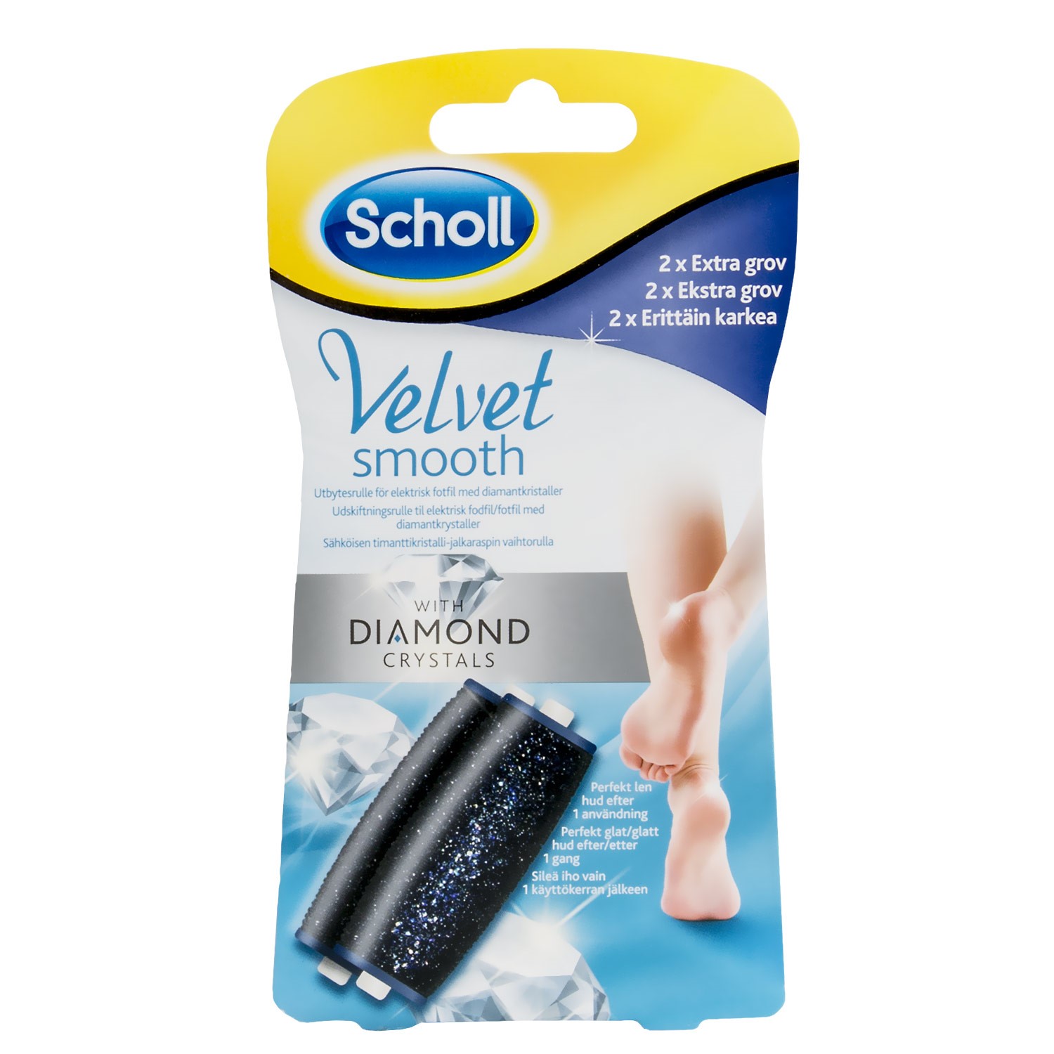 Scholl Velvet Smooth Diamond Refill Extra Grov
