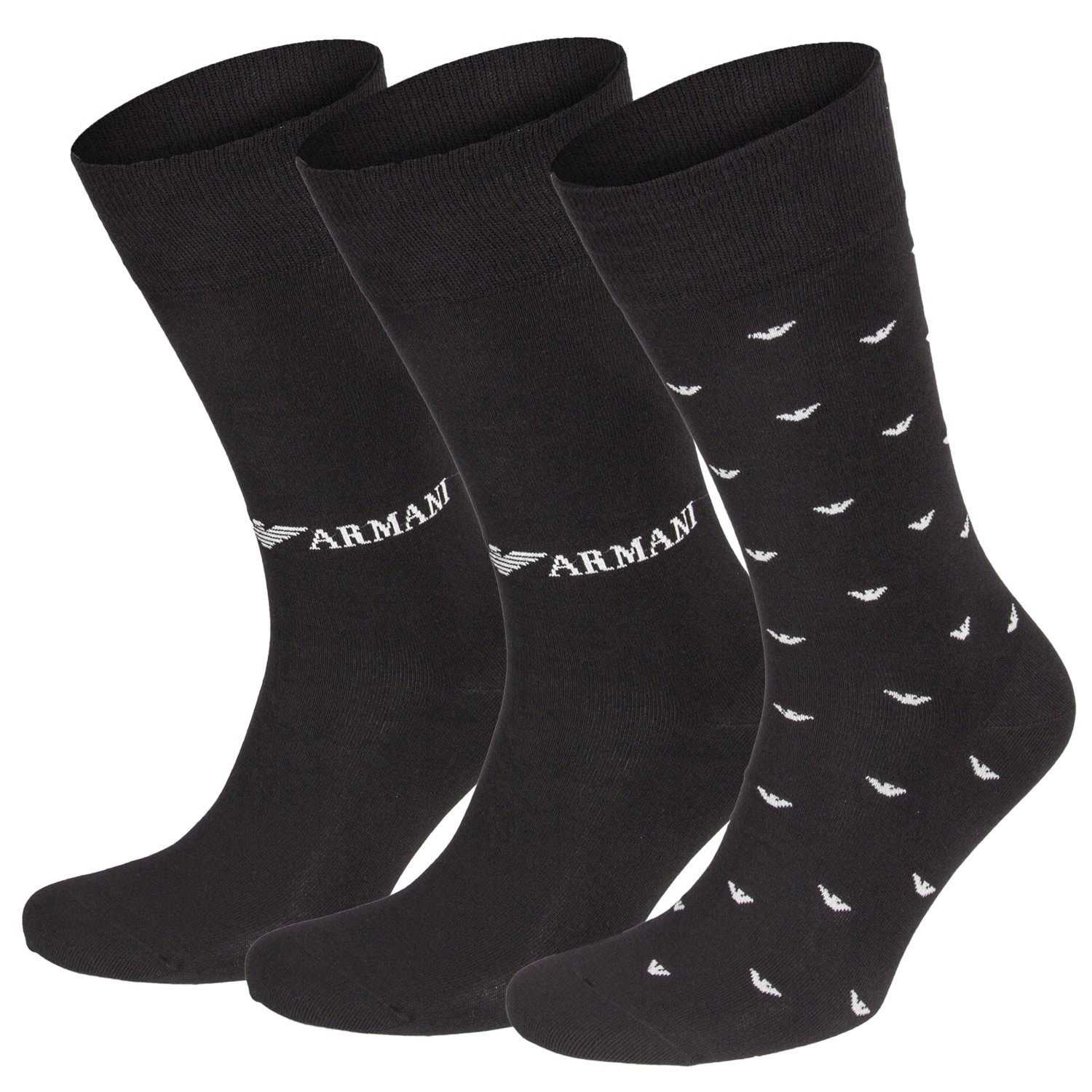 Emporio Armani Plain Stretch Cotton Short Socks