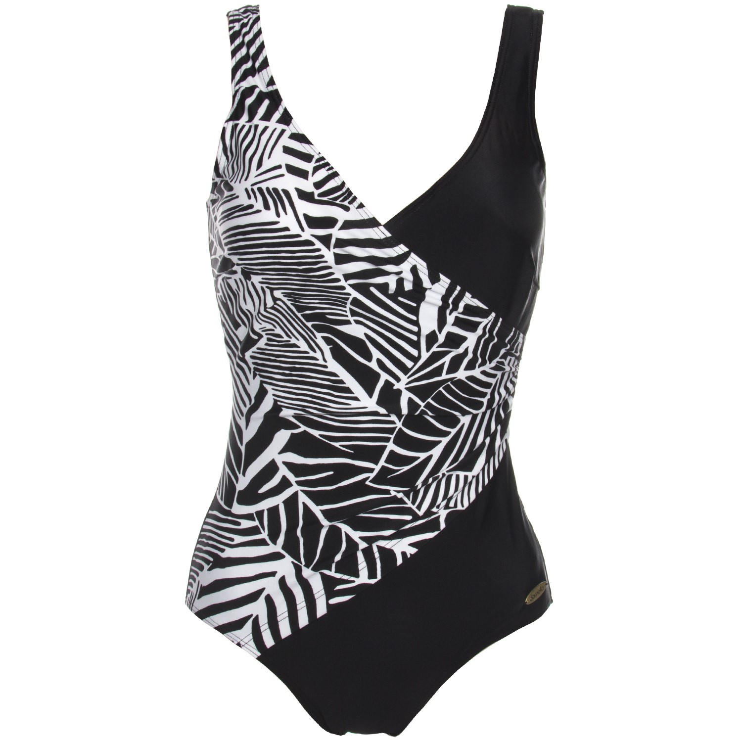Damella Black and White Soft Padding Swimsuit