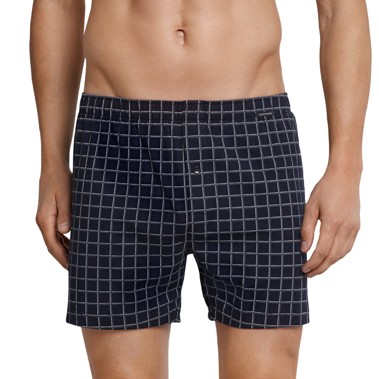 Schiesser Day and Night Check Boxershorts 3XL