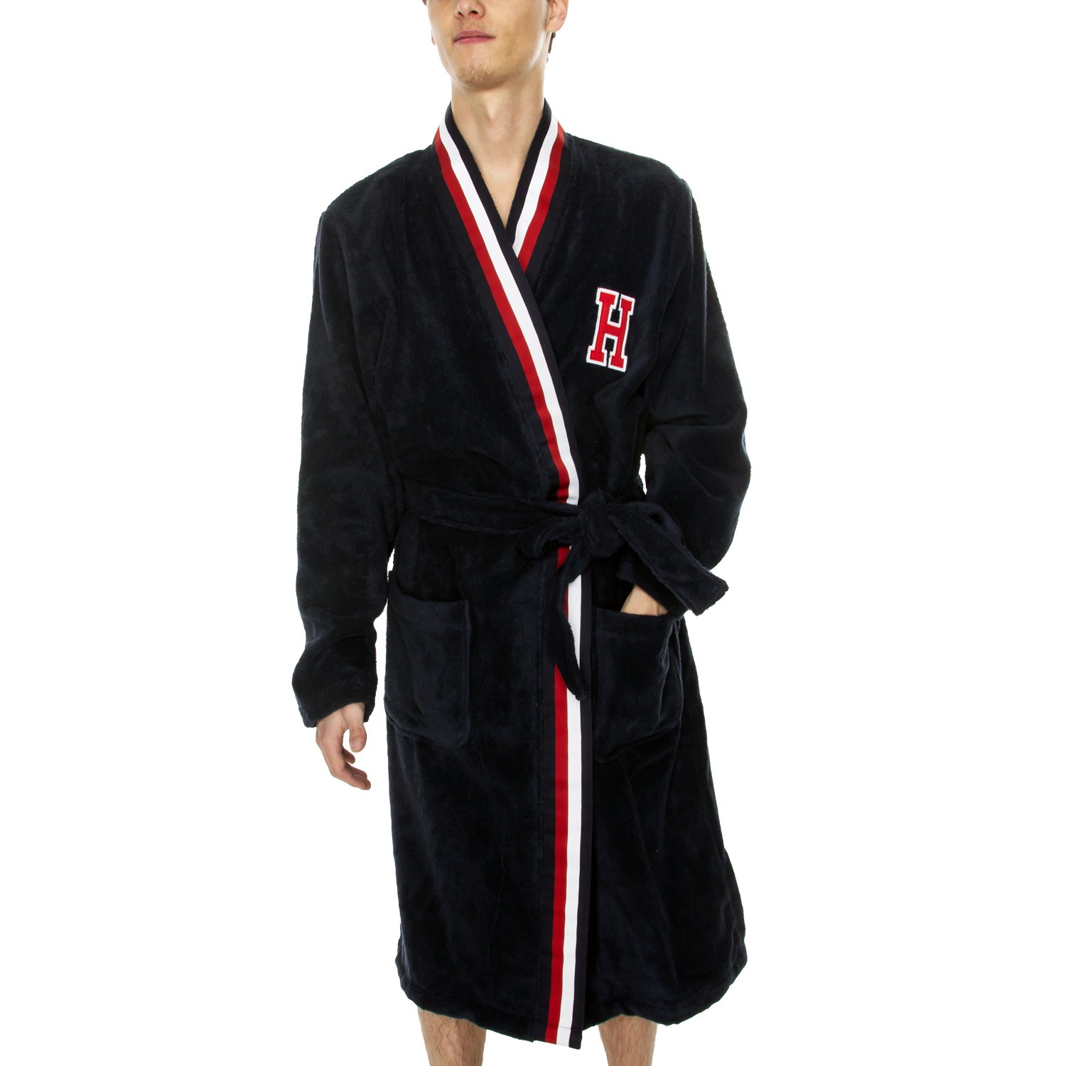 Tommy Hilfiger Modern Stripe Towelling Robe