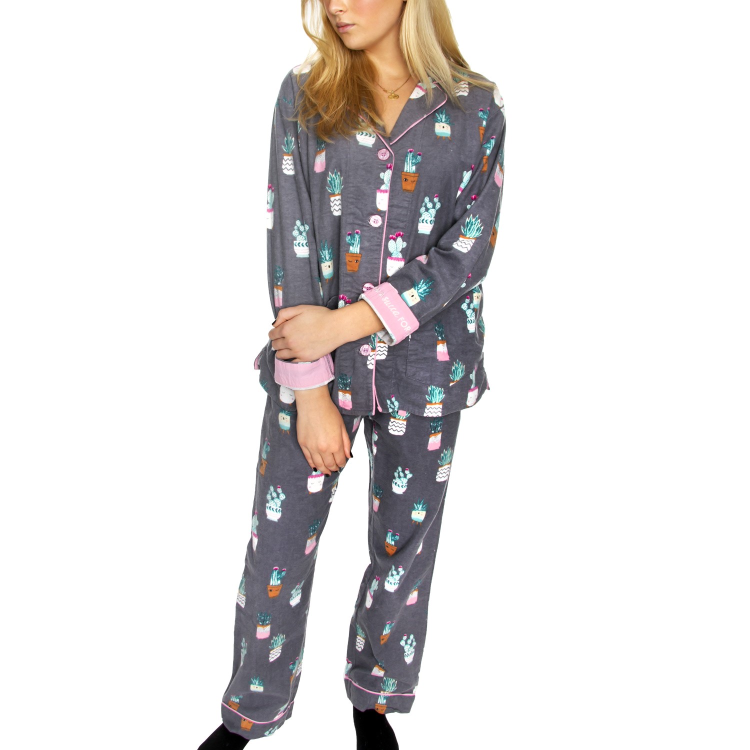 PJ Salvage I'm A Succa For You Flannel Pyjama