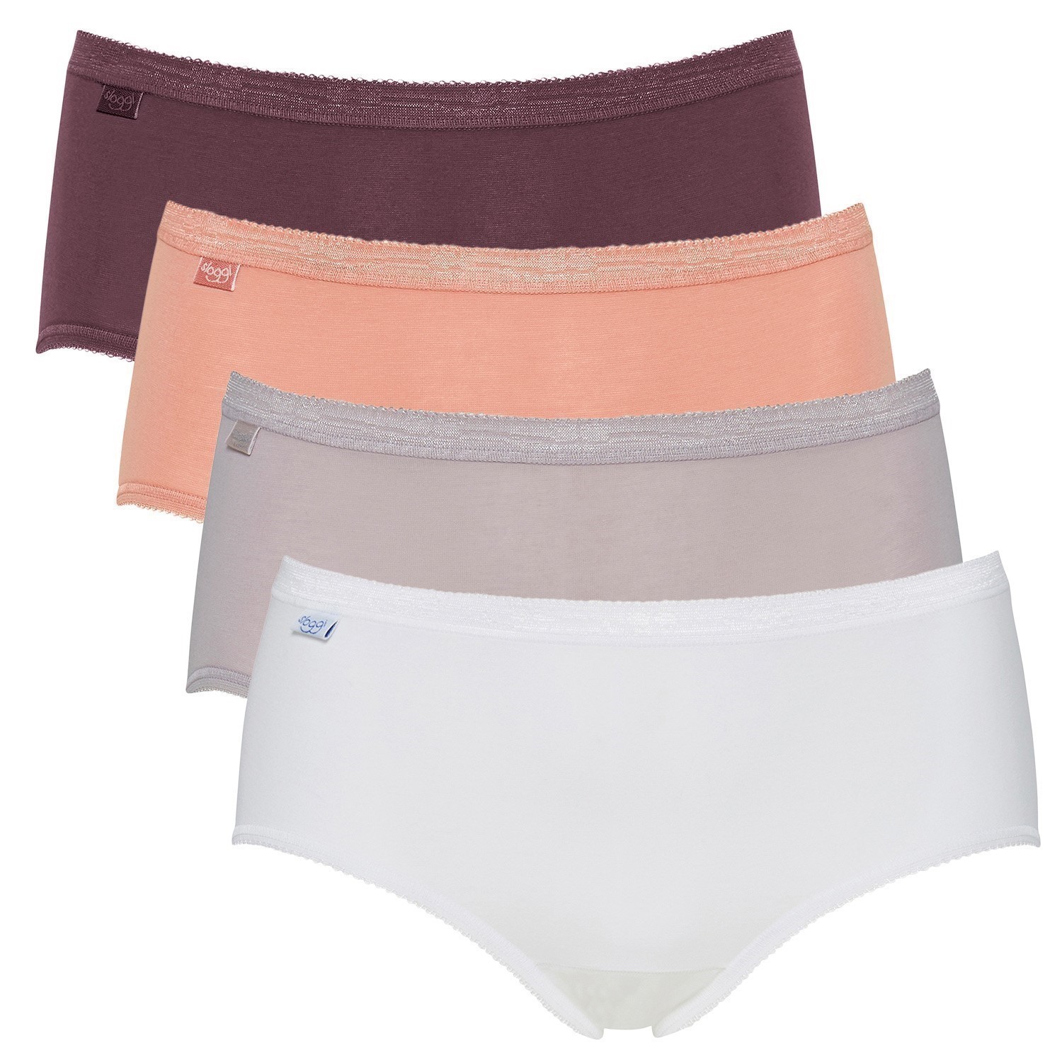 4Pack Sloggi Basic Plus Midi Color Midi Briefs Underwear