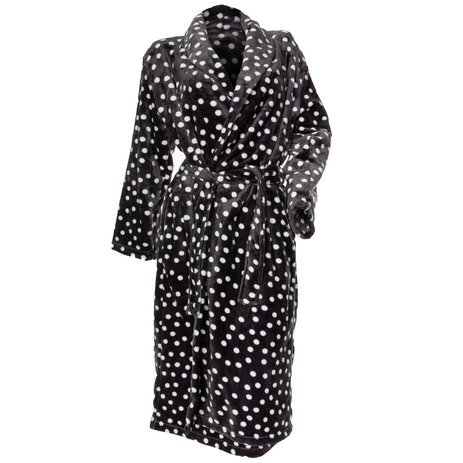 Damella Fleece Printed Dot Robe