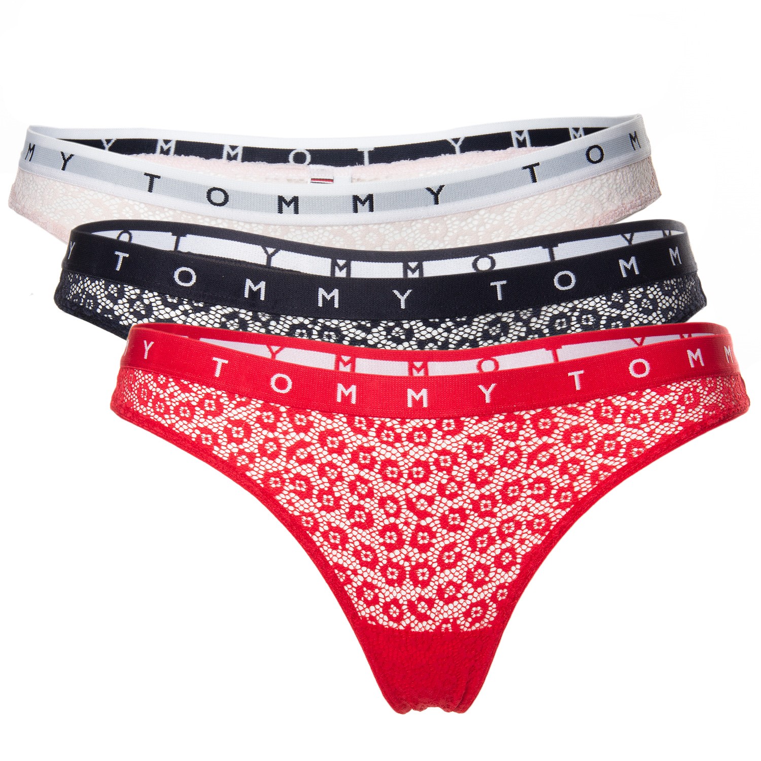 Tommy Hilfiger Logo Lace Thong