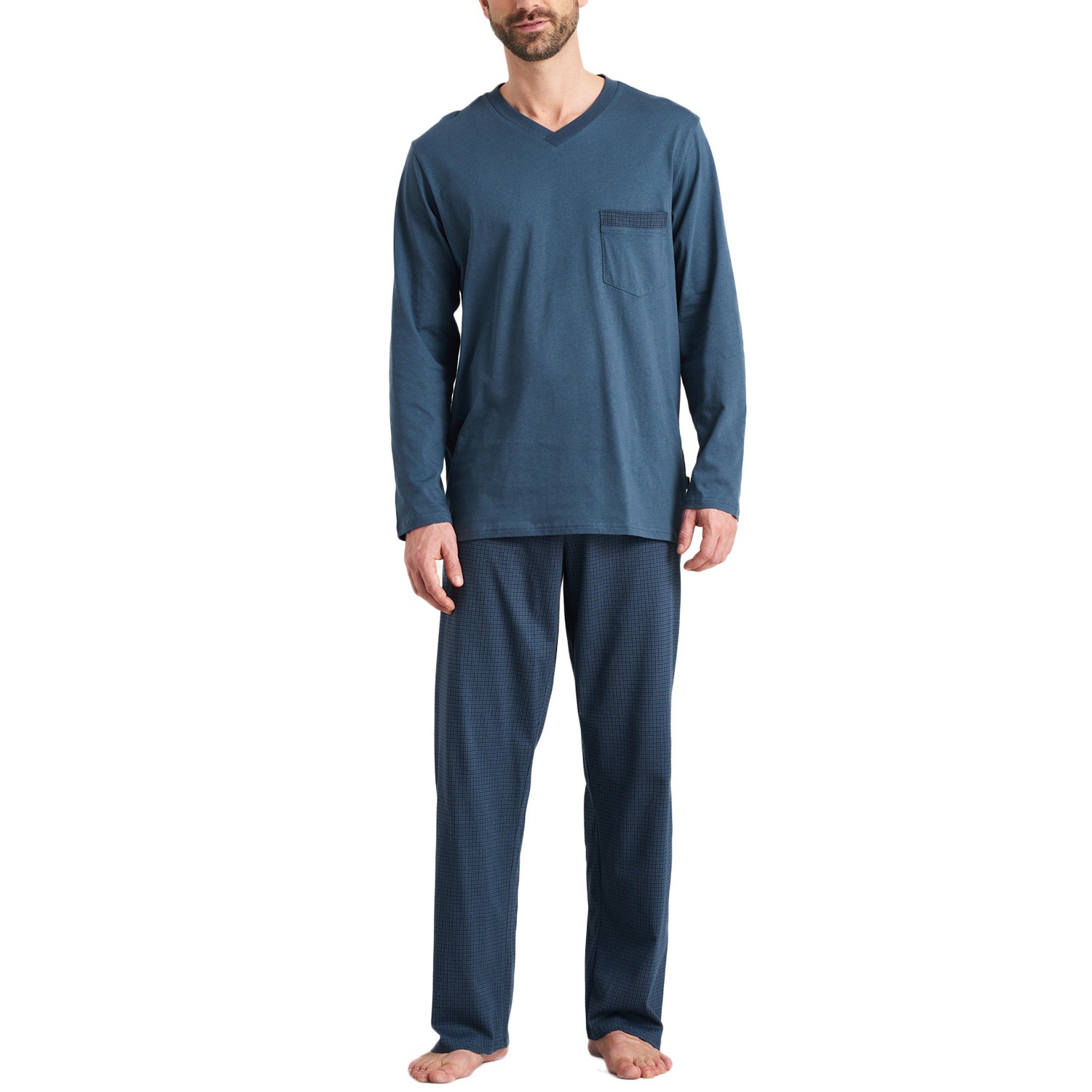 Schiesser Comfort Fit Pyjama V-neck