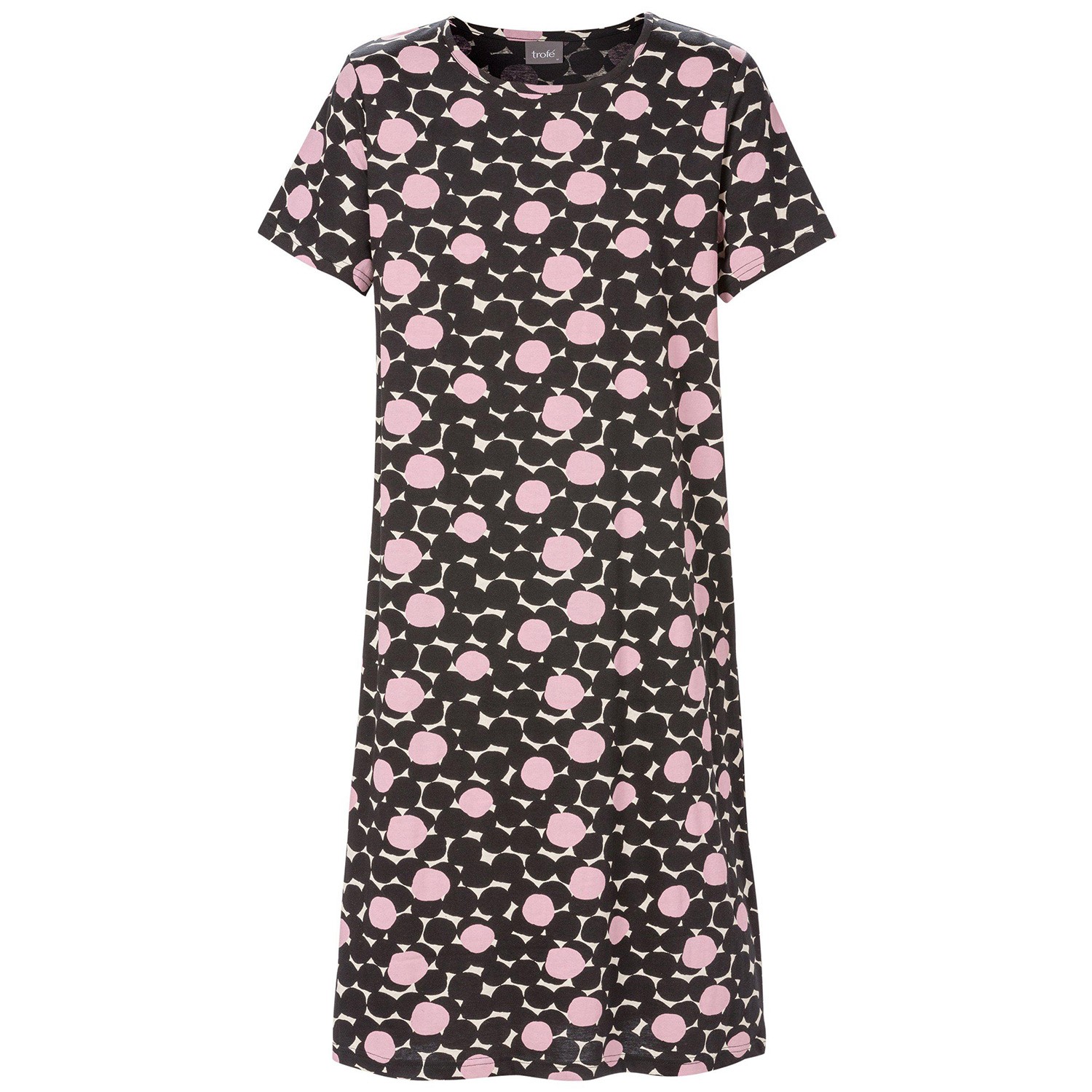 Trofe Bold Dots Shortsleeve Nightdress 