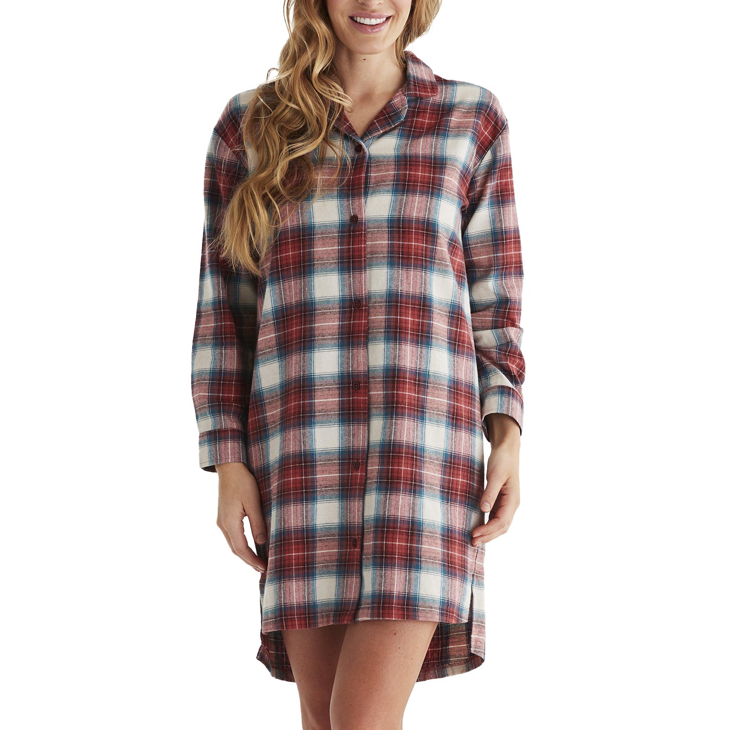 Damella Flannel Check Nightshirt 