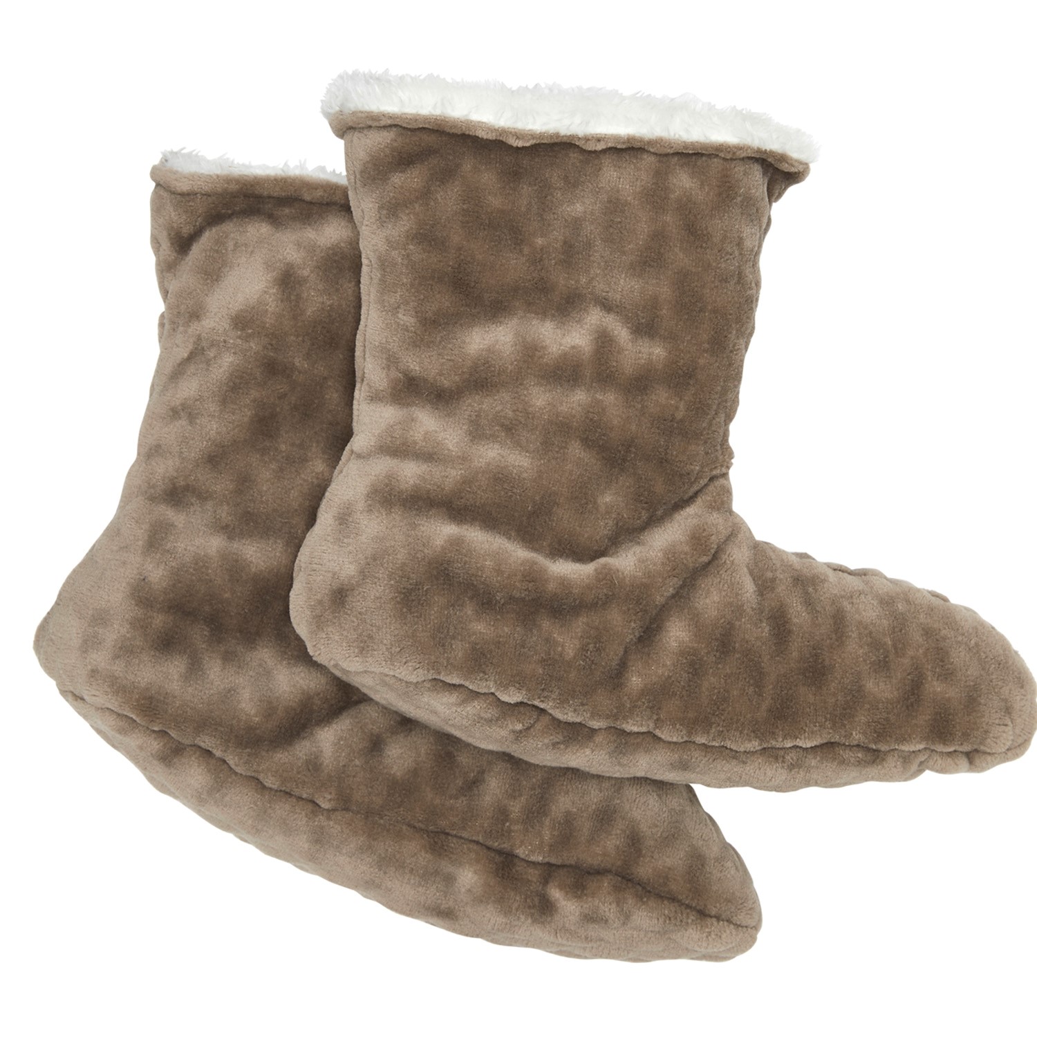 Damella Jaquard Fleece Slippers 