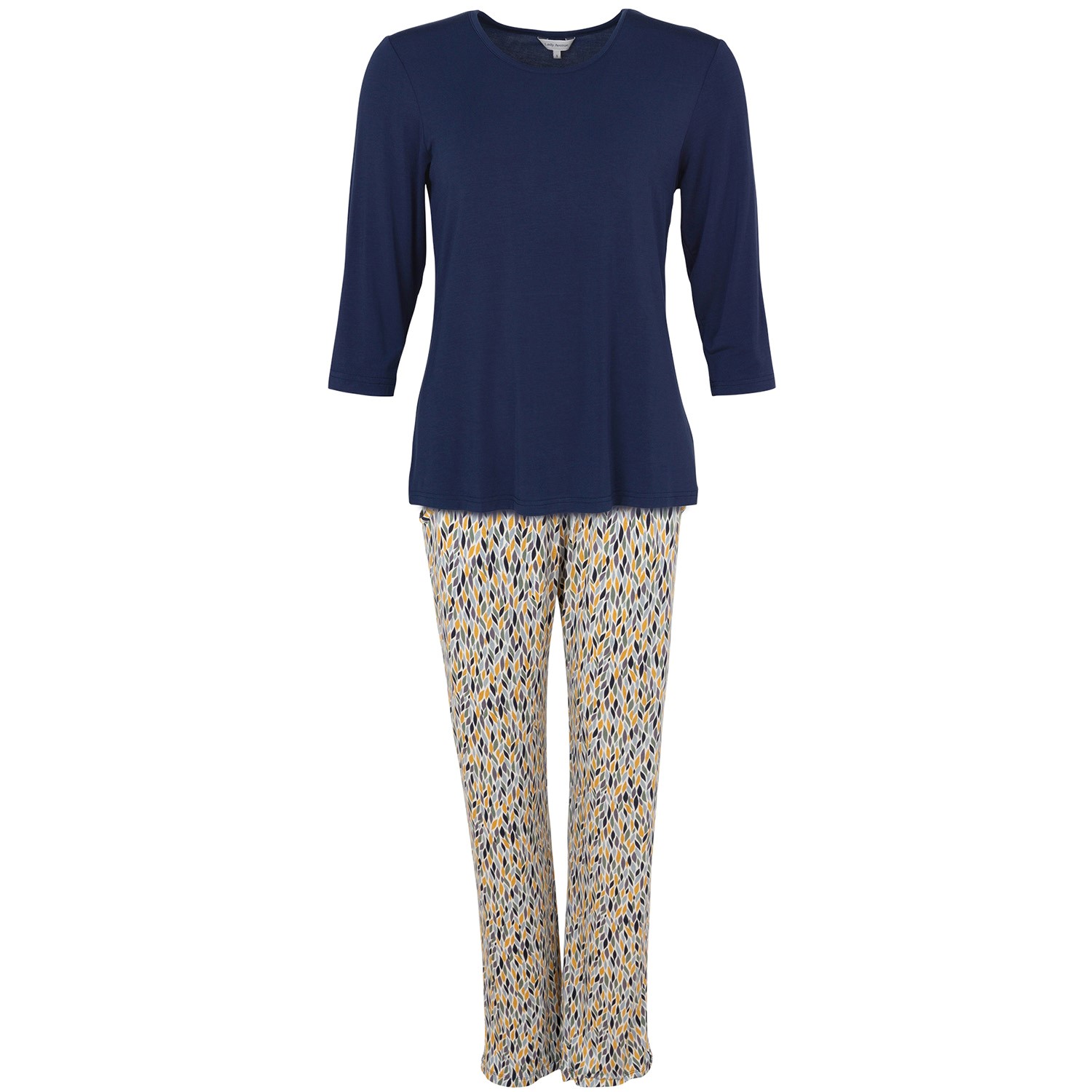 Lady Avenue Bamboo Pyjamas Three Quarter Sleeve 