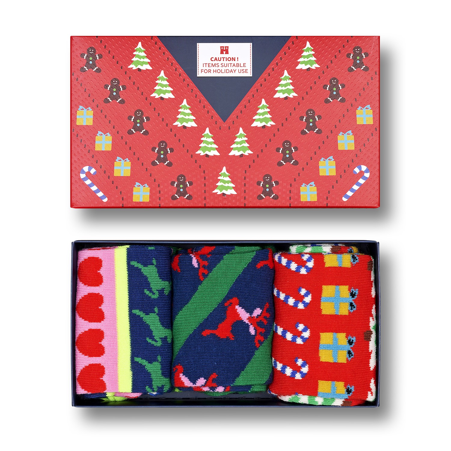 Happy Socks X-Mas Sweater Socks Gift Set