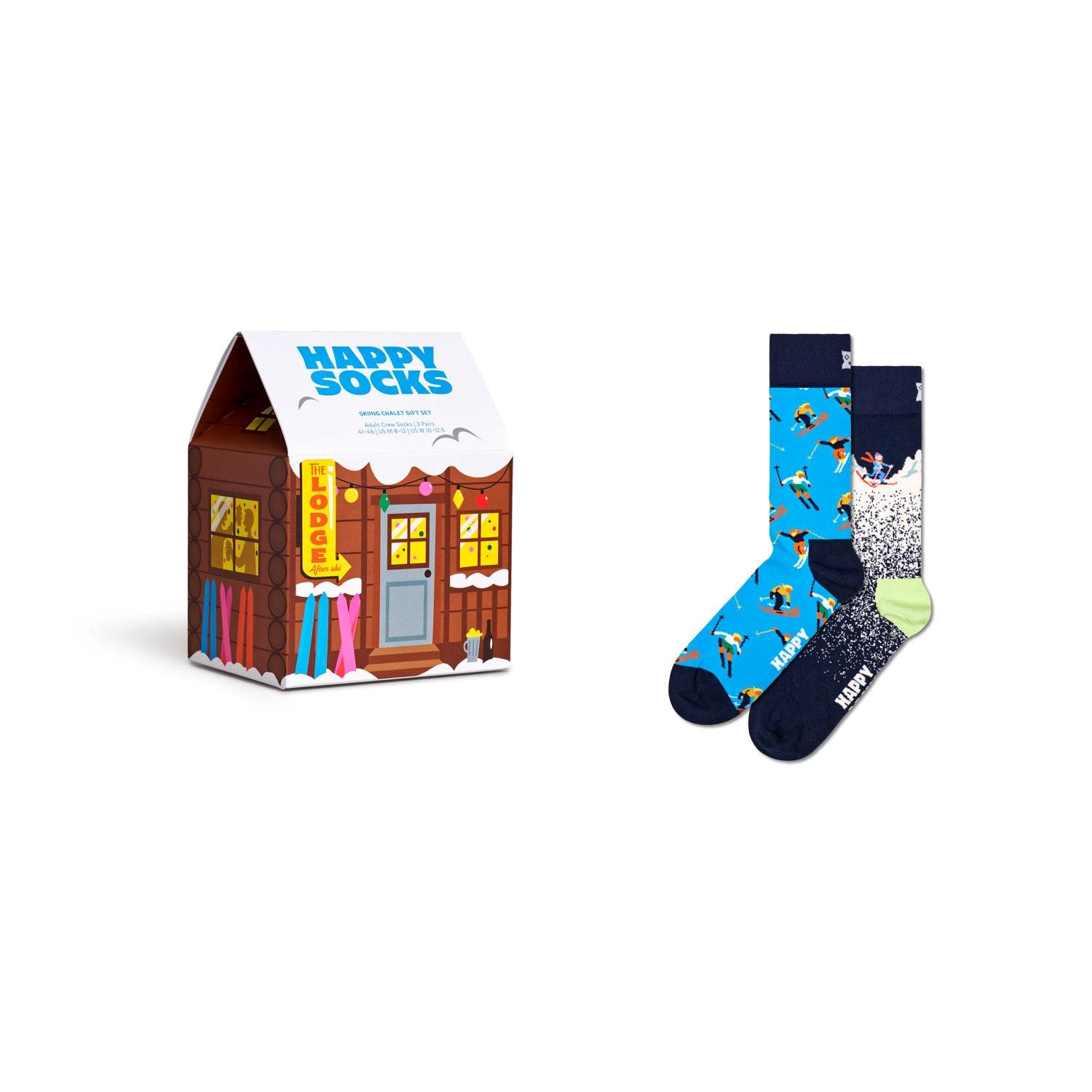 Happy Socks Skiing Chalet Gift Set 