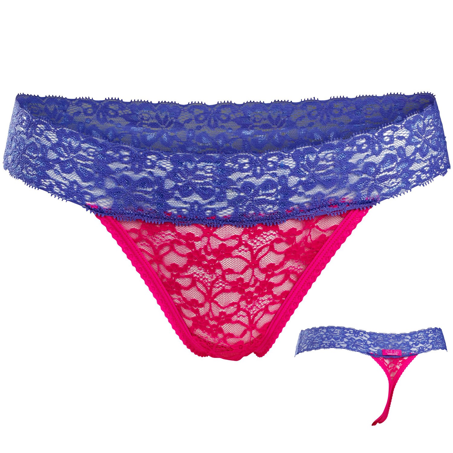 Björn Borg Love All Lace String Pink/Purple