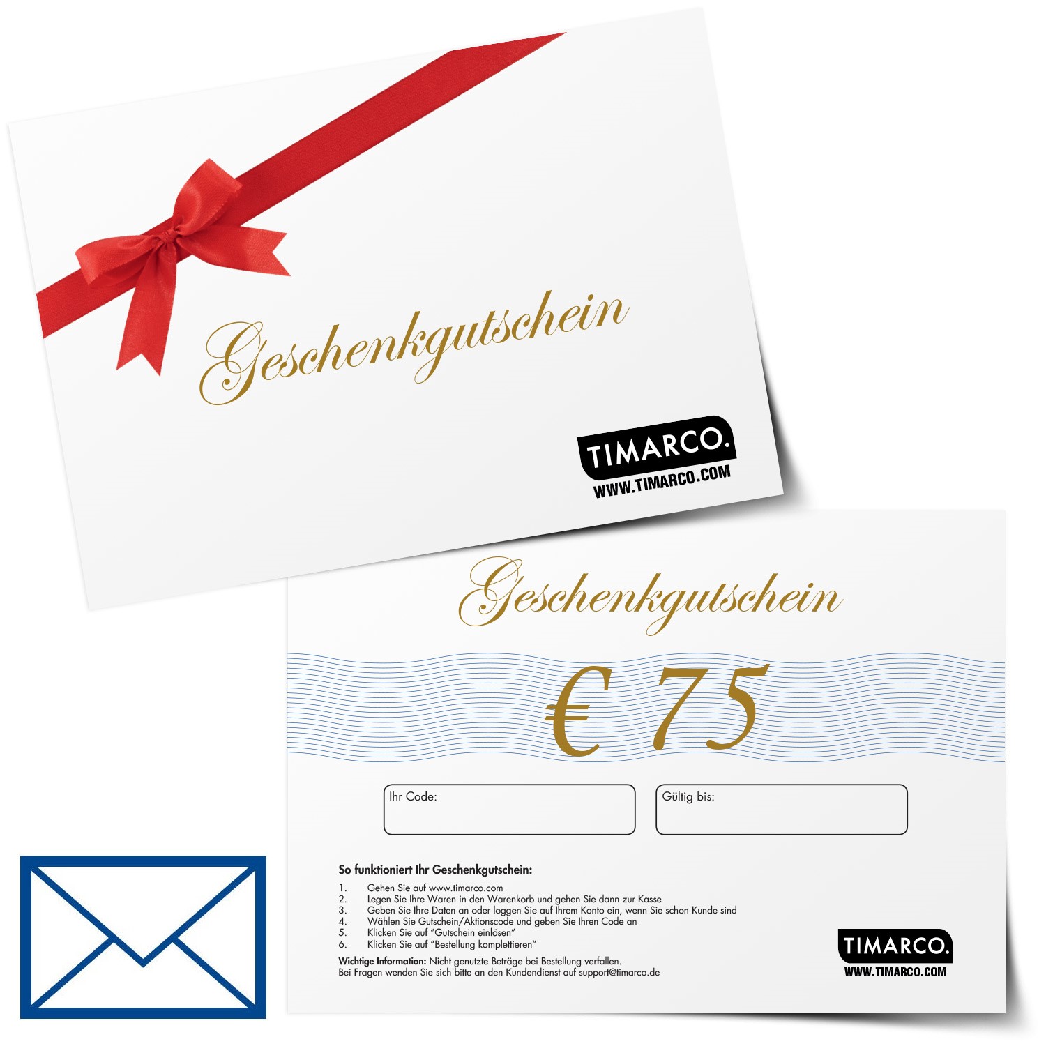 Papier-Geschenkgutschein 75 EUR