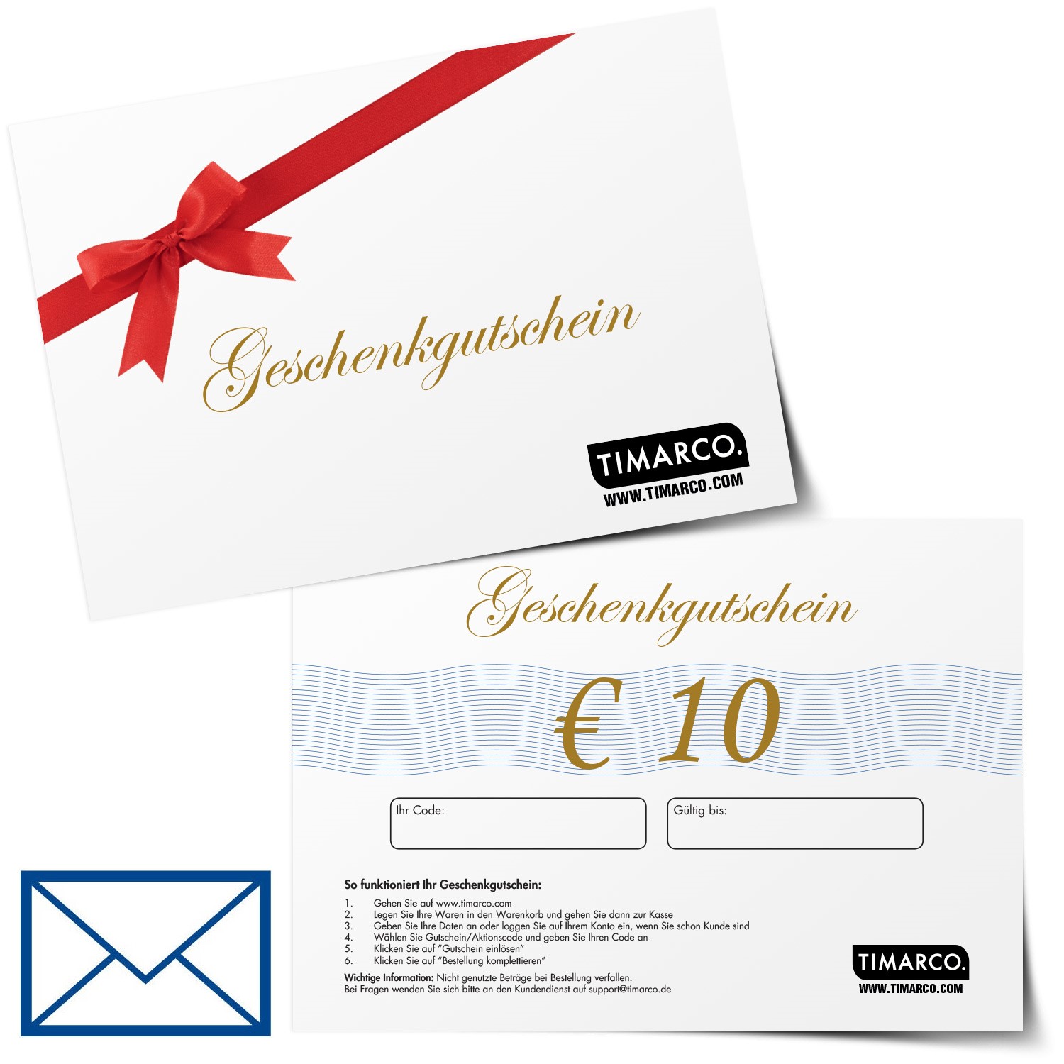 Papier-Geschenkgutschein 10 EUR