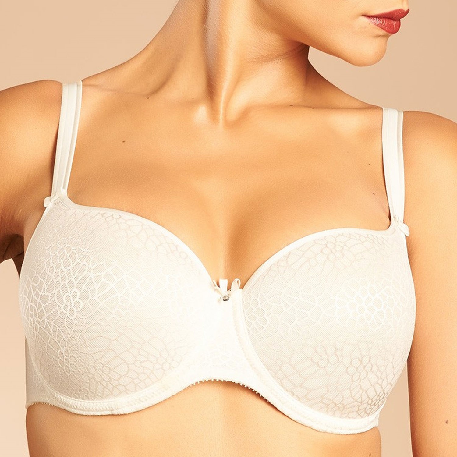 Chantelle Magnifique T-shirt Balcony Bra Ivory