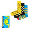 3-stuks verpakking Happy Socks Smiley Gift Box