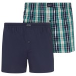 2-Pacote Jockey Woven Boxer Shorts