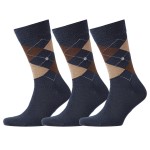 3-stuks verpakking Burlington Edinburgh Wool Sock