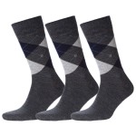 3-Pak Burlington Edinburgh Wool Sock