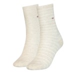 2-stuks verpakking Tommy Hilfiger Classic Small Stripe Socks 