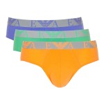 3-stuks verpakking Emporio Armani Colored Basic Pure Cotton Briefs