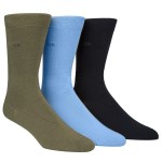 3-Pak Calvin Klein Eric Cotton Flat Knit Socks