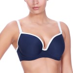 Freya Swim In The Navy Deco UW Moulded Bikini Top