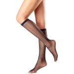 Oroblu Mi-Bas Tricot Fishnet Knee-Highs