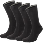 4-Pakkaus Topeco Men Socks Plain Bamboo