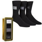 3-Pak Calvin Klein Forbes Logo Patch Socks Gift Box