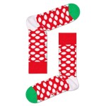 2-Pak Happy Socks Big Dot Snowman Sock