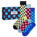 3-Pakning Happy Socks Classic Multi Color Socks Gift Box