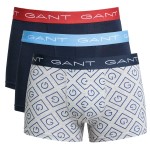 3-Pack Gant Cotton Stretch Print Trunks