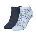 2-Pakkaus Calvin Klein Callie Sneaker Logo Sock