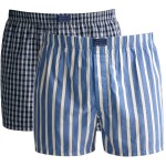 2-Pak Gant Cotton Stripe Boxer Shorts