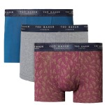 3-stuks verpakking Ted Baker Realasting Cotton Trunks