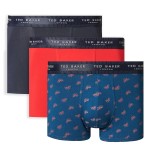 3-stuks verpakking Ted Baker Realasting Cotton Trunks