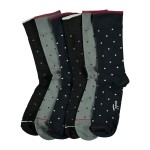 6-stuks verpakking Topeco Men Bamboo Printed Socks