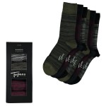 6-er-Pack Topeco Men Bamboo Crew Socks